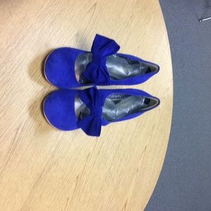 Irregular choice size 9.5 Windsor blue suede shoes